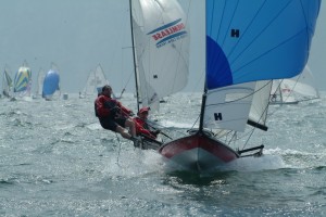 Julien et sa femme lors de l'Eurocup 2004 en Italie.